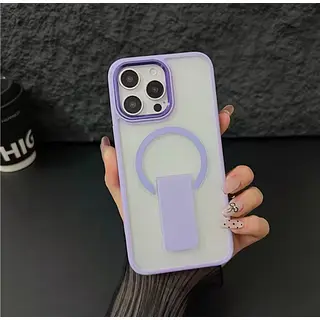 Case Magsafe Mate Soporte Lila Iphone 16pro+