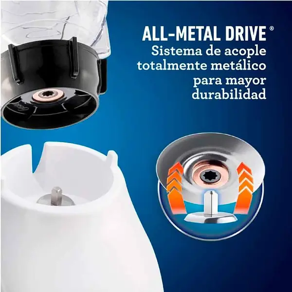 Licuadora Oster Kaliman Vaso Plástico Color Negro