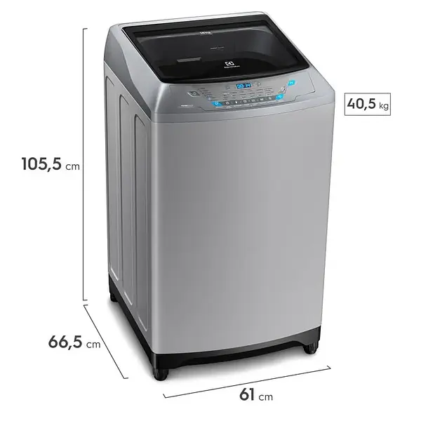 Lavadora Electrolux 18 Kg Gris