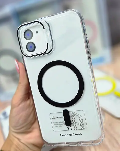 Case Magsafe Negro Transparente Iphone 14plus