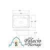 Lavaplatos Monocontrol 62x48 Vital E - Socoda