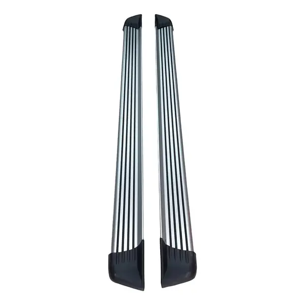 Estribos Aluminio Univ Cabina Sencilla 1.60mts 4 Franjas
