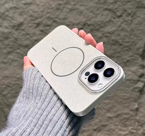 Case Magsafe Antishok Brillante Blanco Iphone 16pro