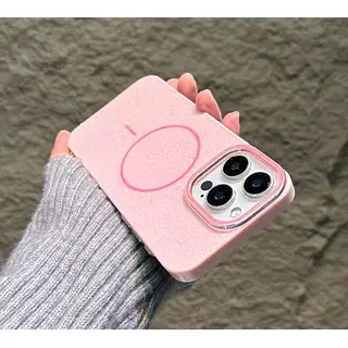 Case Magsafe Antishok Brillante Rosado Iphone 15pro+