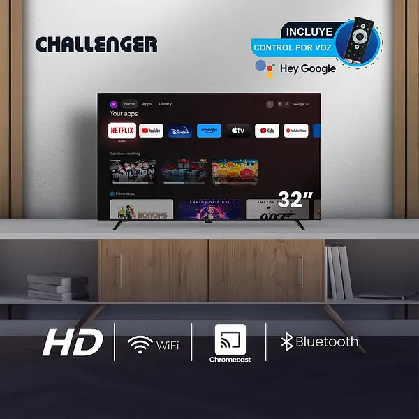 Tv Challenger 32" Hd Led Smart Tv