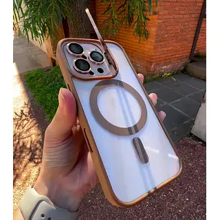 Case Magsafe Borde Cafe Protector Cámaras Iphone 16