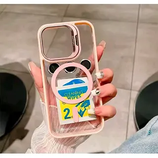 Case Magsafe Borde Rosado Protector Cámaras Iphone 14pro