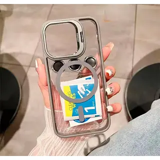 Case Magsafe Borde Gris Protector Cámaras Iphone 13pro