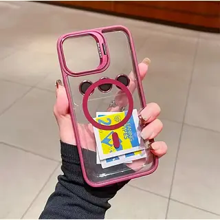 Case Magsafe Borde Vinotinto Protector Cámaras Iphone 12pro+