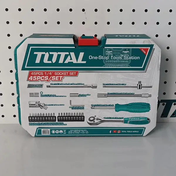 Juego De Copas Y Ratchet 45pzs Industrial Total