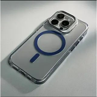 Case Magsafe Soporte Protector Camaras Azul Iphone 11