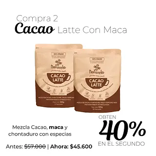 Duo Cacao Latte Con Maca