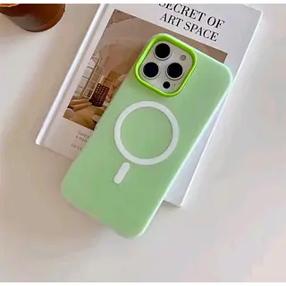 Case Verde Antishok Magsafe Mate Iphone 15pro+