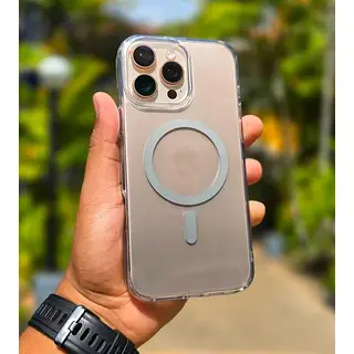 Case Transparente Degrade Gris Magsafe Iphone 16pro