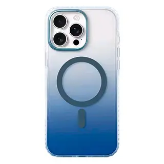 Case Borde Azul Mate Magsafe Iphone 16pro