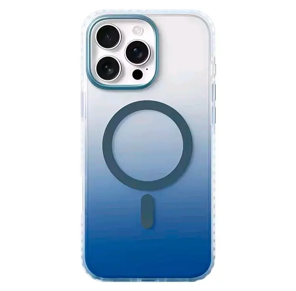 Case Borde Azul Mate Magsafe Iphone 14pro+
