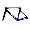 Bicicleta Compas Pro Negro Mate/Azul Grupo 105 Rines F1 Pro