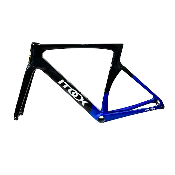 Bicicleta Compas Pro Negro Mate/Azul Grupo 105 Rines F1 Pro