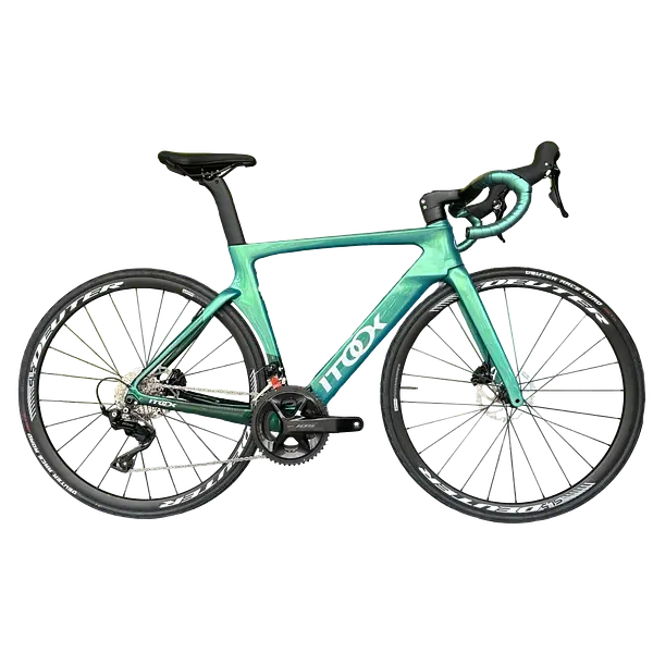 Bicicleta Ruta Compas Pro 52cm Color: Esmeralda-Verde
