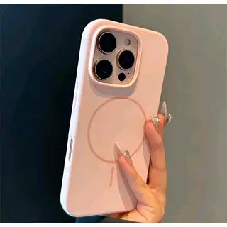 Silicon Case Magsafe Rosado Iphone 16