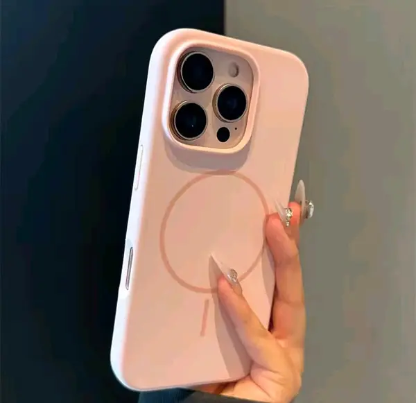 Silicon Case Magsafe Rosado Iphone 13pro+