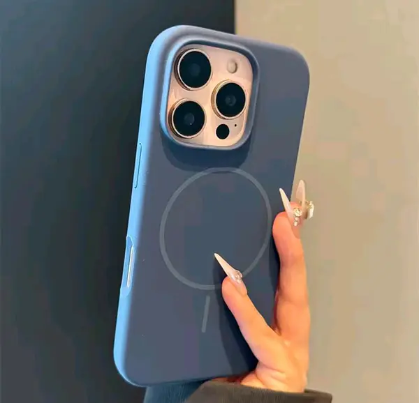 Silicon Case Magsafe Azul Iphone 13pro+