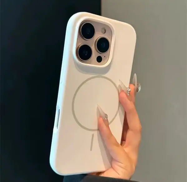 Silicon Case Magsafe Blanco Iphone 15