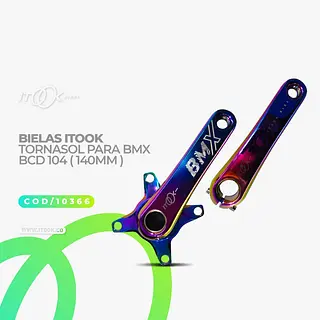 Bielas Itook Tornasol Para Bmx Bcd 104 (140 Mm)