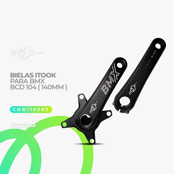 Bielas Itook Para Bmx Bcd 104 (140mm)