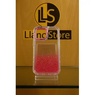 Case Transparente 360° Escarcha Rosado Iphone 12pro+