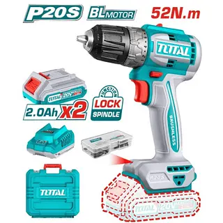 Taladro Inalámbrico 20v 3/8 + 2 Baterías 2.0 Ah Total