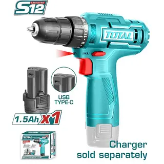 Taladro Inalámbrico 12v 3/8 + 1 Baterías 1.5 Ah Total