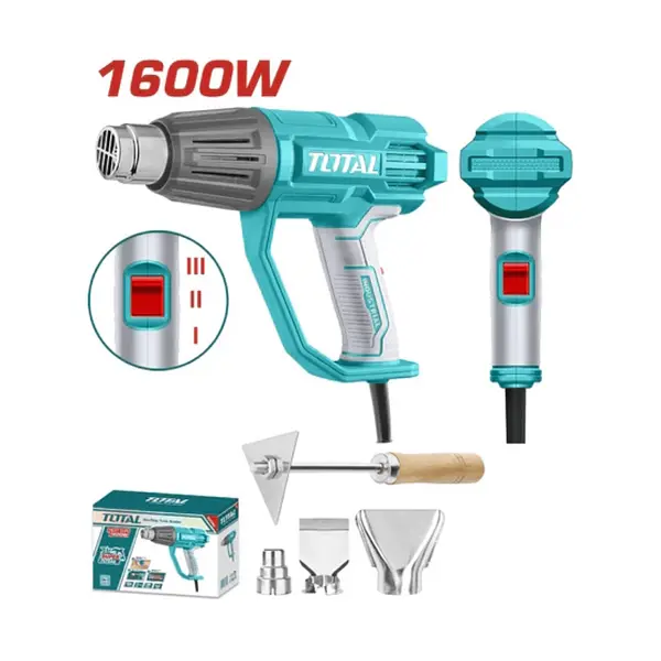 Pistola De Calor 1600w - 3 Temperaturas + Boquillas Total