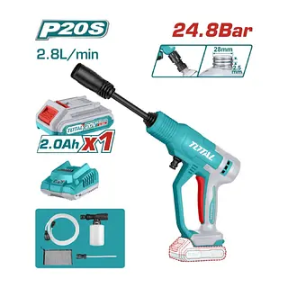 Hidrolavadora Inalámbrica 20v + Batería + Cargador Total