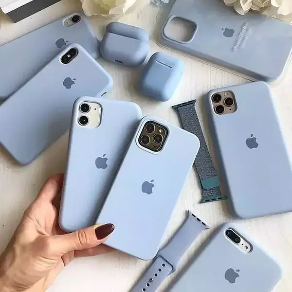 Silicon Case Azul Iphone 13