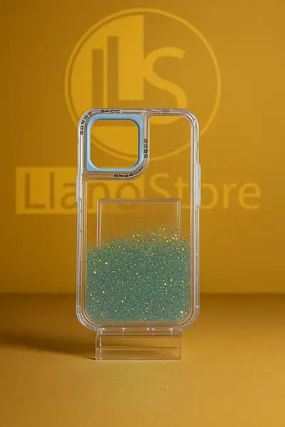 Case Transparente 360° Escarcha Azul Iphone 15
