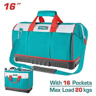 Bolso Porta Herramientas 16" Base Dura Total