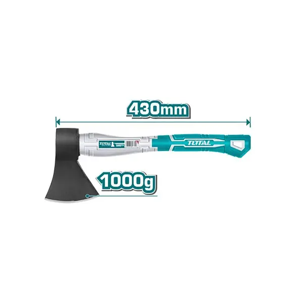 Hacha 1000g Mango Fibra De Vidrio Total