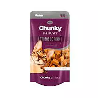 Trozos De Pavo Para Gato Chunky Delicat 80 Gr