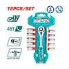 Juego De Copas Con Rachet 1/4" - 12pzs Total