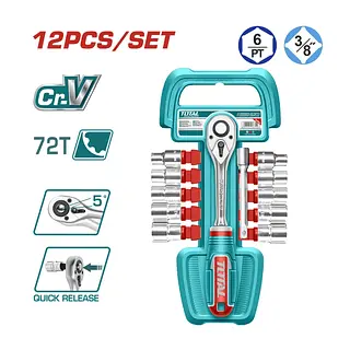 Juego De Copas 3/8" - 12pcs Total