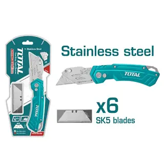 Navaja Plegable Con Mango De Aluminio Total