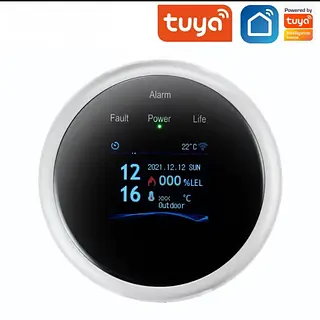 Sensor De Gas Y Humo Alarma Inteligente Wifi Tuya