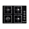 Combo 1 Challenger: Estufa, Horno Y Campana Negra 60 Cm