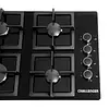 Combo 1 Challenger: Estufa, Horno Y Campana Negra 60 Cm