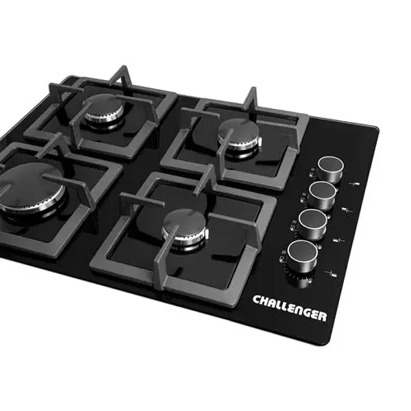 Combo 1 Challenger: Estufa, Horno Y Campana Negra 60 Cm