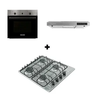 Combo Challenger: Estufa Sp6043, Horno Hg2555 Y Campana Cx40