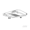 Combo Challenger: Estufa Sp6043, Horno Hg2555 Y Campana Cx40