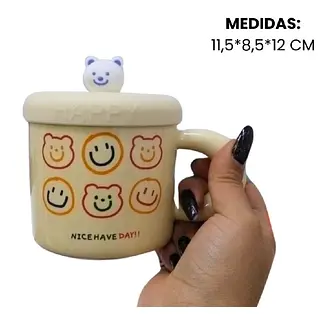 Pocillo Con Tapa Incluida Con Simulacion De Madera