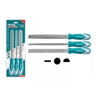 Juego De Limas De Acero 8" - 3pzs Industrial Total